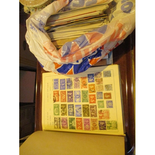 77 - Four Albums of Stamps, First Day Covers etc