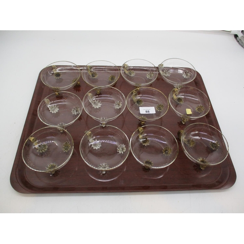 88 - Set of 12 Early 20th Century Champagne Saucers