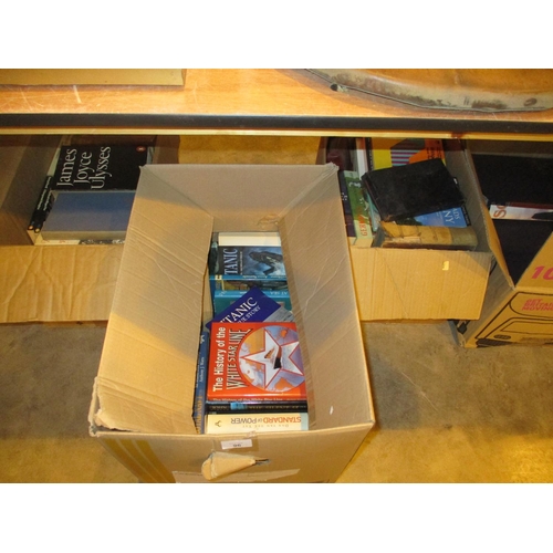 96 - Four Boxes of Books - Titanic, White Star Line etc