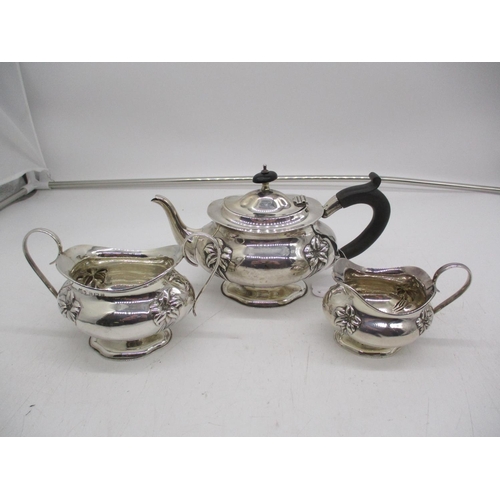 325 - Silver 3 Piece Tea Service, Birmingham 1912, 574.2g