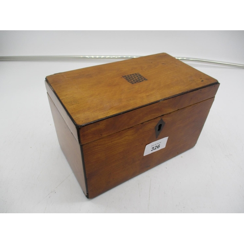 326 - 19th Century Satinwood Tea Caddy as a Jewel Box