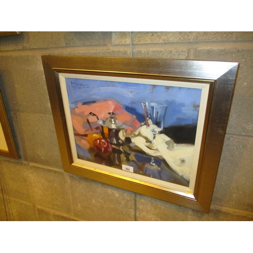 392 - Jack Morrocco, Oil on Canvas, The Batchelors Teapot, 29x39cm, ARR