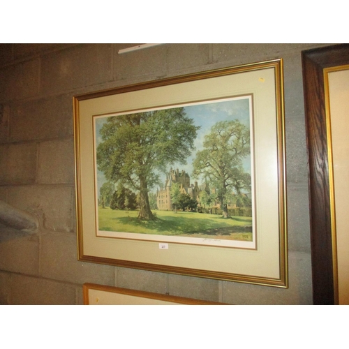 417 - James McIntosh Patrick, Signed Print, Glamis Castle