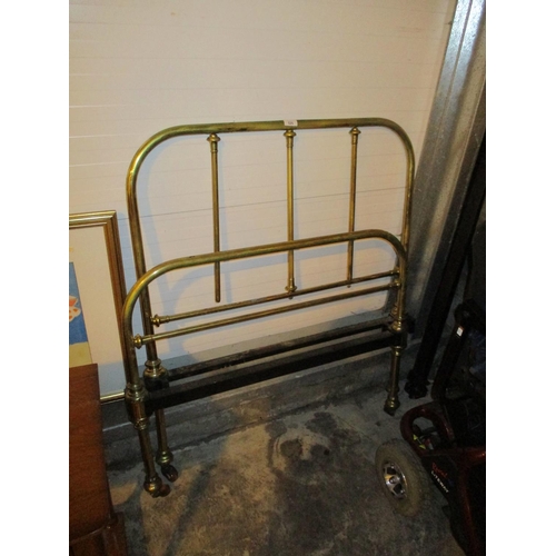 525 - Victorian Brass Single Bedstead