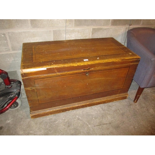 540 - Victorian Pine Blanket Box