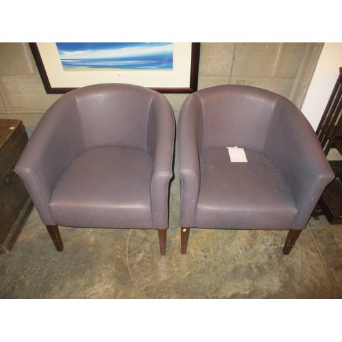 541A - Pair of Modern Tub Chairs