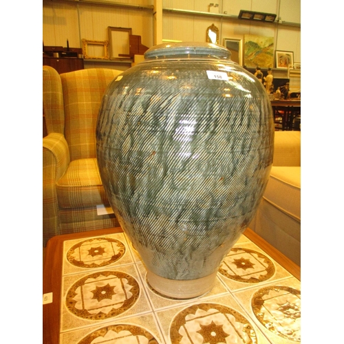 158 - Large Glazed Pottery Vase, 58cm