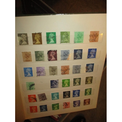 189 - Six Albums of Stamps - USA, GB, Germany, France, South Africa and Others