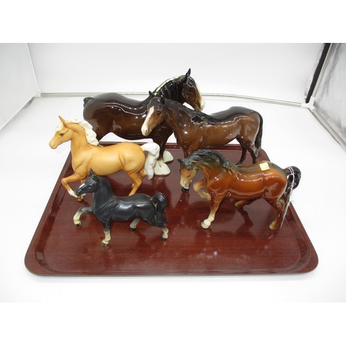 88 - Three Beswick Horses and 2 Others