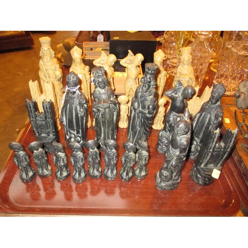 91 - Figural Chess Set