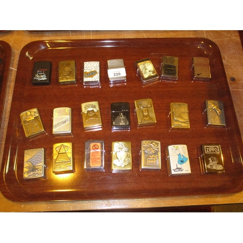 220 - Collection of Zippo Lighters