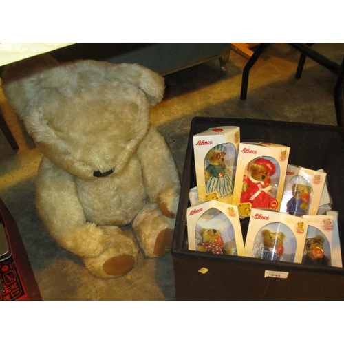 245 - Merrythoughts Teddy Bear and a Box with 6 Schuco Bears etc