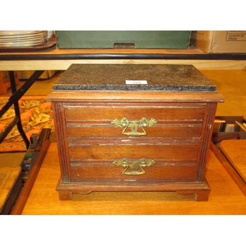 254 - Edwardian Marble Top Jewel Box