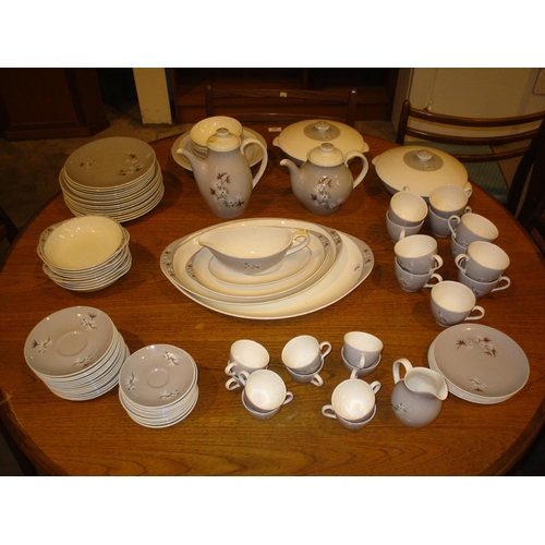 256 - Royal Doulton Frost Pine Dinner Service, 95 pieces