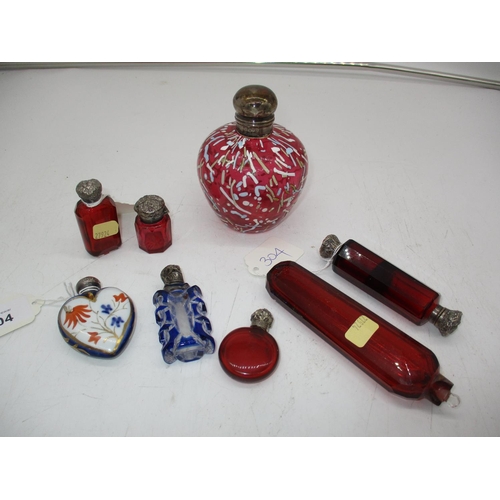 304 - Collection of 8 Victorian Scent Bottles