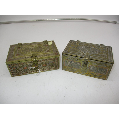 318 - Pair of Cairo Ware Caskets