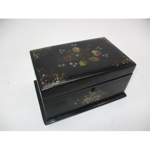 330 - Victorian Lacquered Tea Caddy