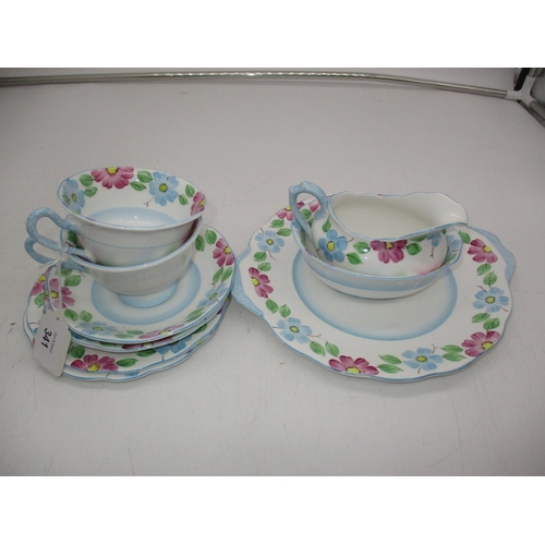 341 - Royal Albert Floral Hand Painted Tea Set, 21 pieces