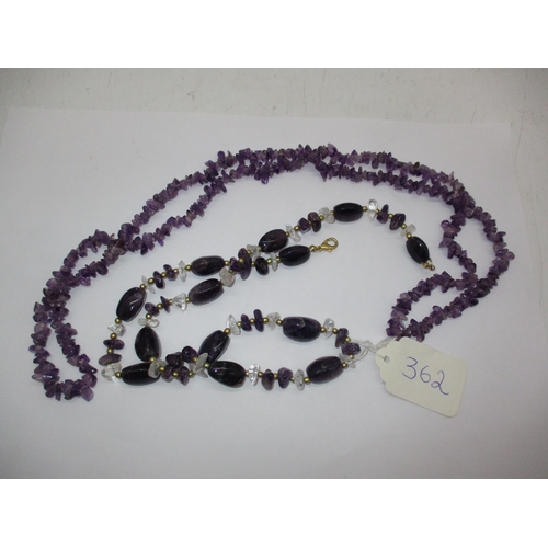 362 - Two Amethyst Necklaces