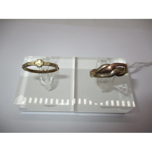 386 - Two 9ct Gold Rings, 3.5g total