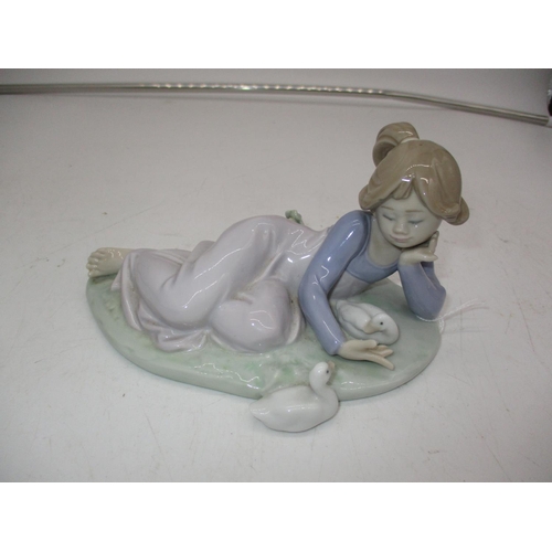 409 - Lladro Girl with Ducks