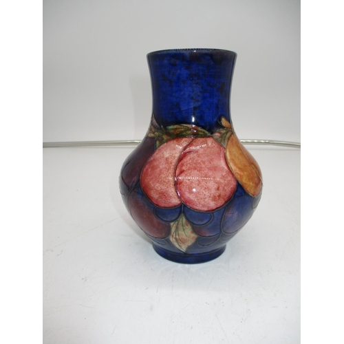 418 - Moorcroft Pottery Plum Vase, 17cm