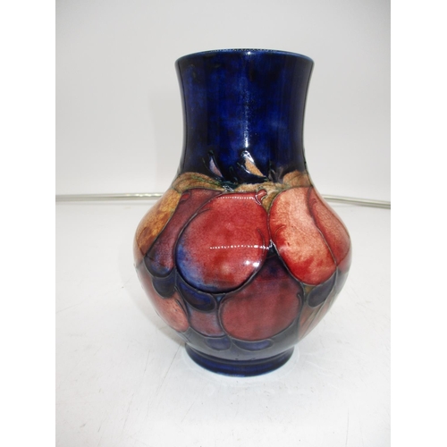 421 - Moorcroft Pottery Plum Vase, 17cm