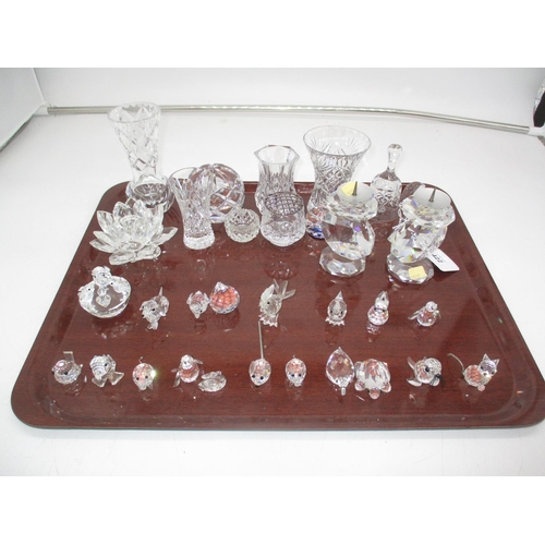 422 - Collection of Small Swarovski Crystal Ornaments and Other Items