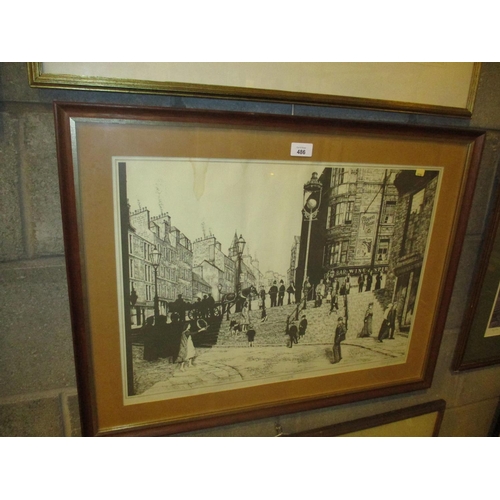 486 - George R Mackenzie, Signed Print, Wellgate