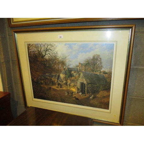 500 - James McIntosh Patrick, Signed Print, Farm Scene