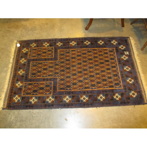 473 - Persian Wool Prayer Rug, 140x86cm