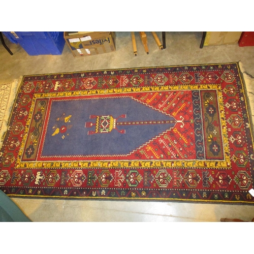 474 - Persian Wool Prayer Rug, 195x108cm