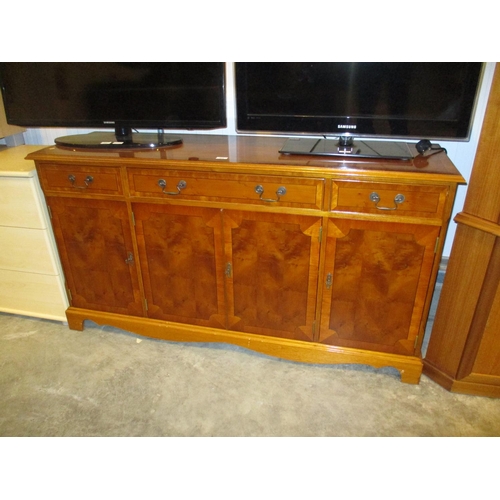 568 - Reproduction Yew Wood Sideboard, 152cm