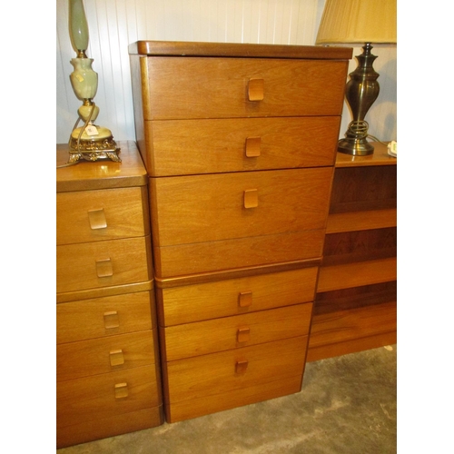 578 - Pair of Stag Teak Bedside Chests, 56cm each