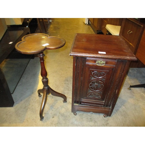 589 - Tripod Wine Table and a Coal Purdonium