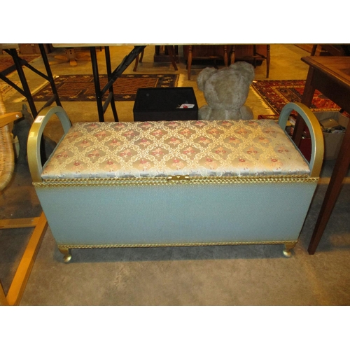 604 - Woven Ottoman Box Stool