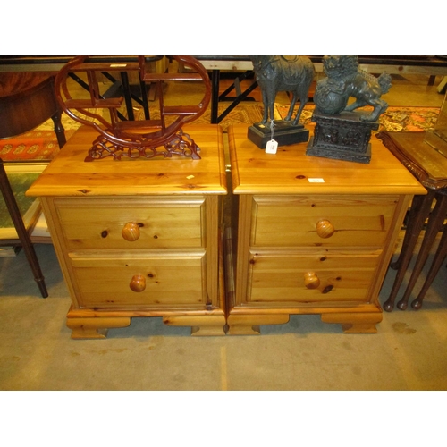 611 - Pair of Pine Bedside Chests, each 50cm