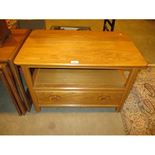 615 - Ercol Light Elm TV Unit, 71cm