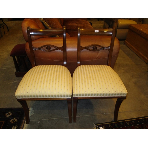 633 - Pair of Harrods Mahogany Occasional Chairs