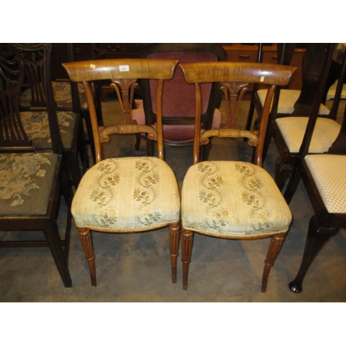 659 - Pair of 19th Century Beidermeier Style Occasional Chairs