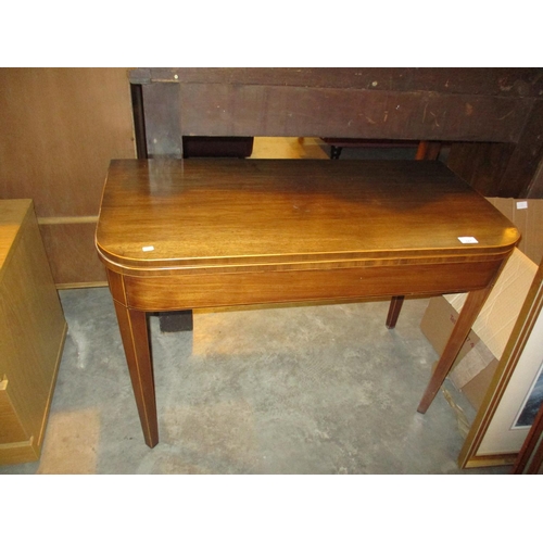 687 - 19th Century Mahogany Fold Over Tea Table