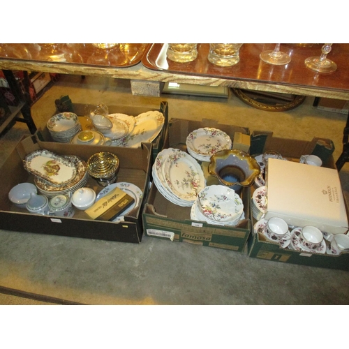 106 - Four Boxes of Tea China, Dinner Wares and Other Decorative Items