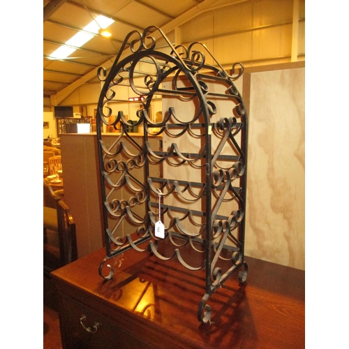 143 - Wrought Metal Wine Rack