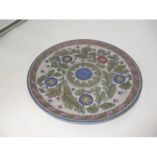 157 - Charlotte Rhead Crown Ducal Tube Lined Plaque, 35cm