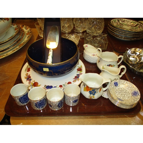 215 - Royal Worcester Cake Plate and Slice, Coffee Wares, Decorative Jugs and Bowl