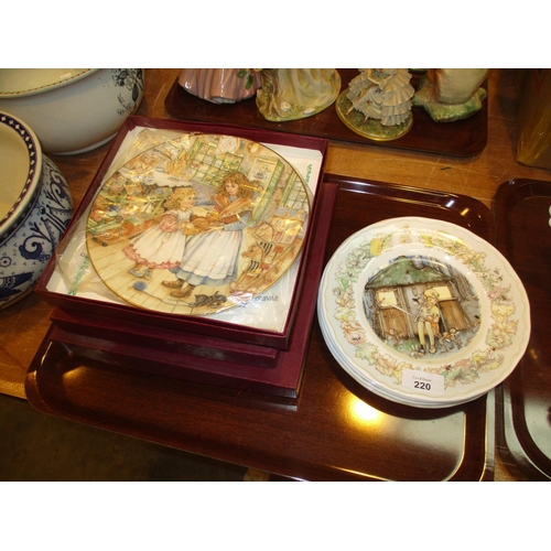 220 - Four Royal Worcester Peter Pan Plates and 4 Others