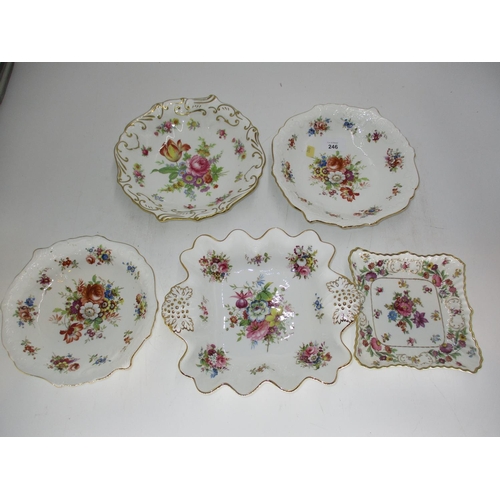 246 - Five Hammersley Decorative Dishes