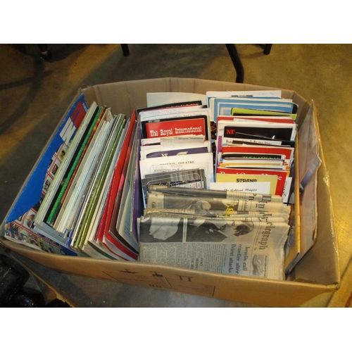 250 - Box of Theatre Programmes and Newspapers