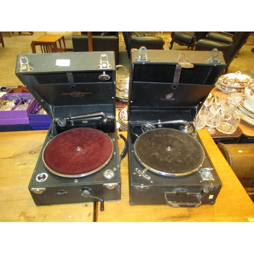 256 - Columbia and Dulcetto Portable Gramophones