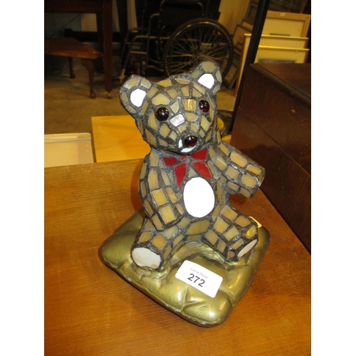 272 - Tiffany Style Teddy Bear Lamp